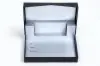 4-5/8X3-3/8X5/8 BLACK LINEN W/SILVER PAPER POP UP INSERT