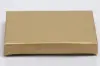 4-5/8X3-3/8X5/8 GOLD LINEN  W/BLACK POP UP INSERT