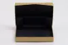 4-5/8X3-3/8X5/8 GOLD LINEN  W/BLACK POP UP INSERT