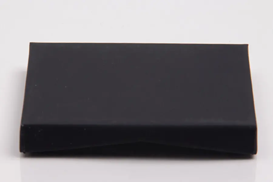 4-5/8X3-3/8X5/8 BLACK SOFT TOUCH W/SILVER POP UP INSERT