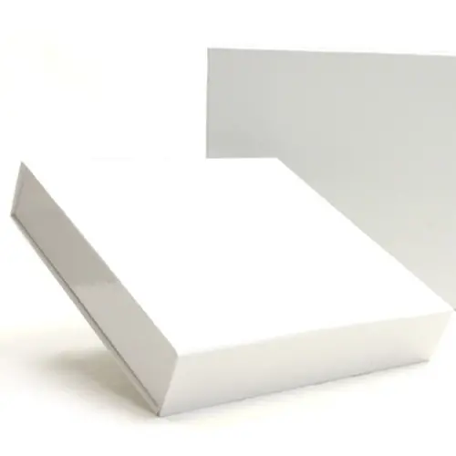 9-1/2X9-1/4X1-3/4 GLOSS WHITE MAGNETIC BOX