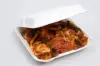 7-7/8 X 8 X 3-1/5 BAGASSE HINGE LID BOX PLA LINED WHITE 1 SECTION