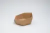 8 X 6-5/8 X 2-3/4 HEXAGON FOLDING TRAY NATURAL KRAFT