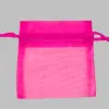 3X4 ORGANZA BAG-HOT PINK