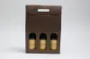 10-5/8 X 3-1/2 X 15 WIND BOTTLE CARRIER CHOCOLATE PEBBLE 3 BOT