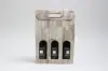 10-5/8 X 3-1/2 X 15 WIND BOTTLE CARRIER BARN WOOD 3 BOT