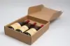 11 X 3-1/2 X 13-3/8 BOTTLE BOX  KRAFT RIBBED 3 BOT W/INSERTS
