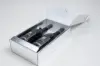 7-1/4 X 3-1/2 X 13-3/8 BOTTLE BOX  SILVER LINEN 2 BOT W/INSERTS