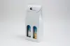 7 X 3-1/2 X 15 WIND BOTTLE CARRIER WHITE BUBBLES 2 BOT