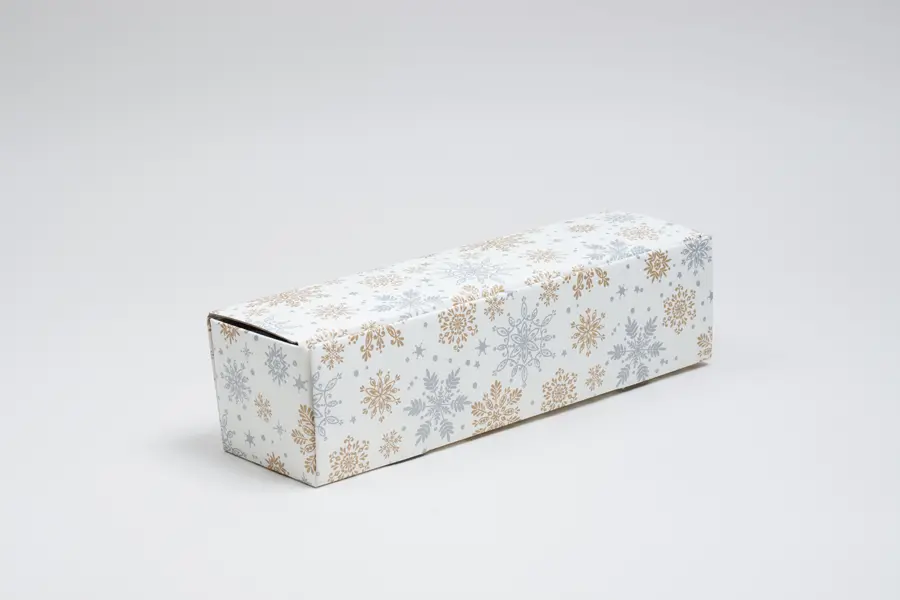 3-3/4 X 3-3/4 X 13-3/8 BOTTLE BOX ALPINE SNOWFLAKE 1 BOT HORIZONTAL OPENING