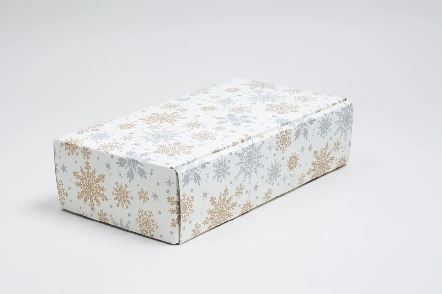 7-1/4 X 3-1/2 X 13-3/8 BOTTLE BOX ALPINE SNOWFLAKE 2 BOT W/INSERTS