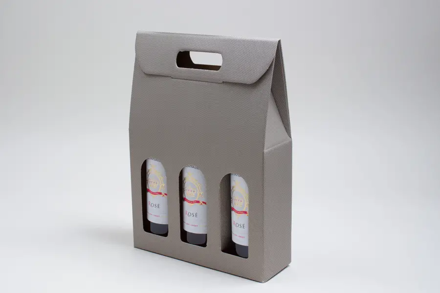 10-5/8 X 3-1/2 X 15 WIND BOTTLE CARRIER GRAY GROOVE 3 BOT