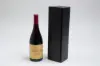 3-3/4 X 3-3/4 X 13-3/8 BOTTLE BOX  BLACK LINEN 1 BOT HORIZONTAL OPENING