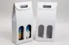 7 X3-1/2X15 WIND BOTTLE CARRIER WHITE KRAFT 2 BOT