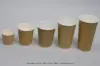 12OZ HOT GROOVE PAPER CUP NATURAL KRAFT